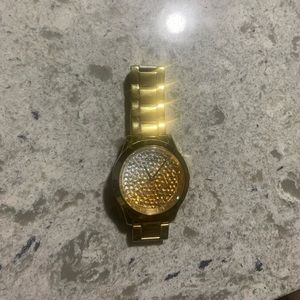 Guess Glitz Bling Crush Gold Watch